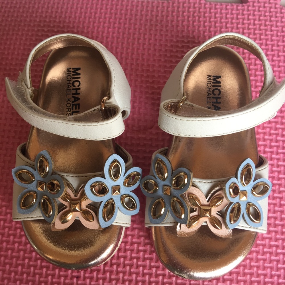 Rose gold sandals
